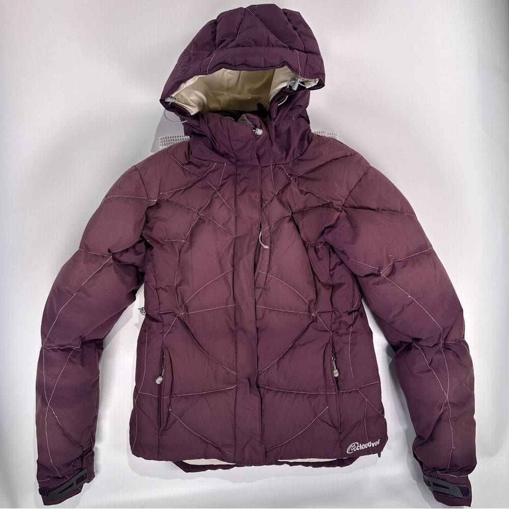 Cloudveil Women’s Ski Jacket RECCO Goose Down Plum S - Picture 2 of 16